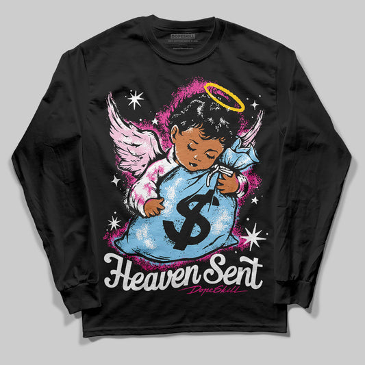 Jordan 6 “Doernbecher” DopeSkill Long Sleeve T-Shirt Heaven Sent Graphic Streetwear - Black