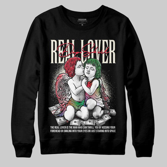 Jordan 11 Retro 285 Atlanta DopeSkill Sweatshirt Real Lover Graphic Streetwear - Black