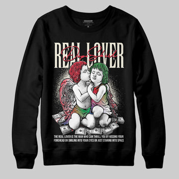 Jordan 11 Retro 285 Atlanta DopeSkill Sweatshirt Real Lover Graphic Streetwear - Black
