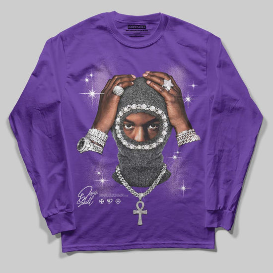 Key of Life Graphic DopeSkill Long Sleeve T-Shirt Streetwear - purple