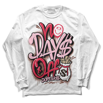 Dunk Low PRM Bacon DopeSkill Long Sleeve T-Shirt No Days Off Graphic Streetwear - White