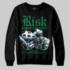 Green Sneakers DopeSkill Sweatshirt Risk Is Better Than Regret Graphic Streetwear - Black