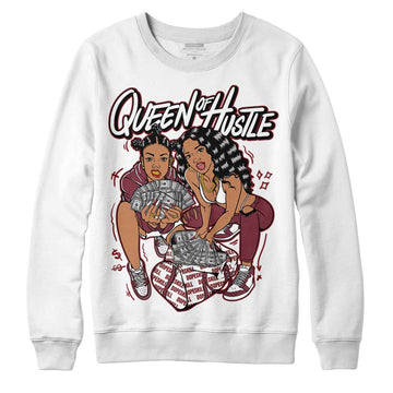 Jordan 1 Retro High OG “Team Red” DopeSkill Sweatshirt Queen Of Hustle Graphic Streetwear - White