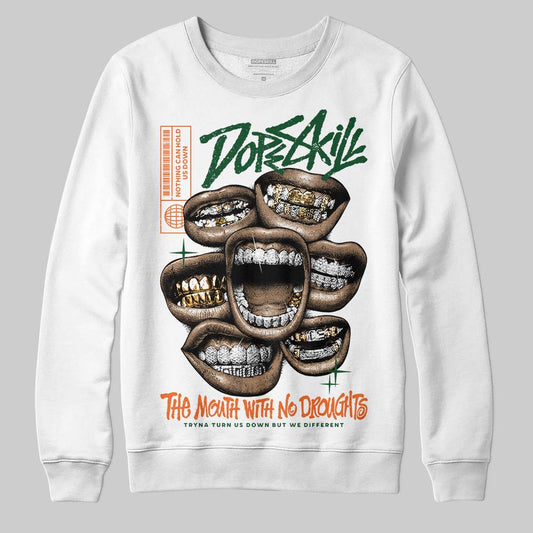 SoleFly x Air Jordan 3 “Fruits Of Our Labor” DopeSkill Sweatshirt The Mouth With No Droughts Graphic Streetwear - White