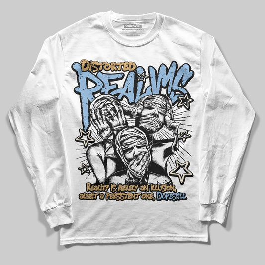 Nike Air Diamond Turf Must Be the Money DopeSkill Long Sleeve T-Shirt Distorted Realms Graphic Streetwear - White 