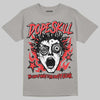 Grey Sneakers DopeSkill T-Shirt Root of Evil Graphic Streetwear - Gravel