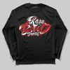 Jordan 1 Retro High OG Black Toe Reimagined DopeSkill Long Sleeve T-Shirt Rare Breed Type Graphic Streetwear - Black
