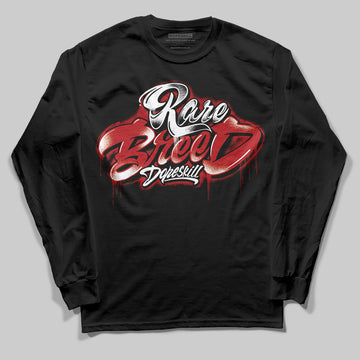 Jordan 1 Retro High OG Black Toe Reimagined DopeSkill Long Sleeve T-Shirt Rare Breed Type Graphic Streetwear - Black
