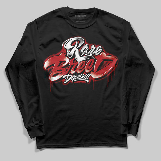 Jordan 1 Retro High OG Black Toe Reimagined DopeSkill Long Sleeve T-Shirt Rare Breed Type Graphic Streetwear - Black