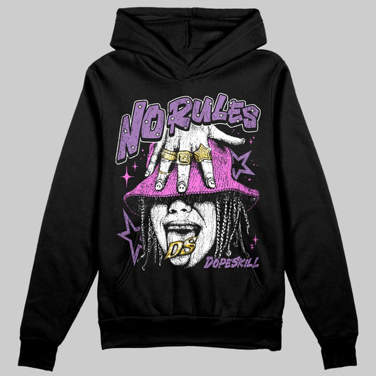PURPLE Sneakers DopeSkill Hoodie No Rules Graphic Streetwear  black
