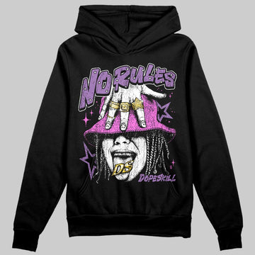 PURPLE Sneakers DopeSkill Hoodie No Rules Graphic Streetwear  black