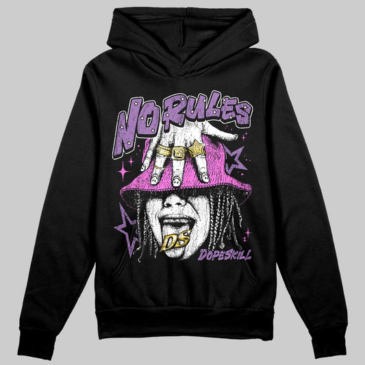 PURPLE Sneakers DopeSkill Hoodie No Rules Graphic Streetwear  black