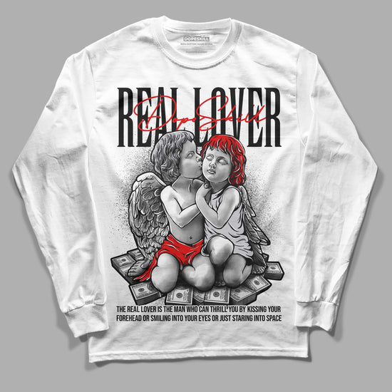 Jordan 2 Retro "Black Cement" DopeSkill Long Sleeve T-Shirt Real Lover Graphic Streetwear - White 