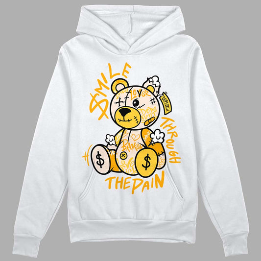 Jordan 4 "Sail" DopeSkill Hoodie Sweatshirt Smile Through The Pain Graphic Streetwear - White 