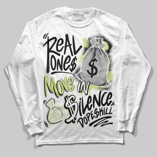 Jordan 11 “Inner Beast” DopeSkill Long Sleeve T-Shirt Real Ones Move In Silence Graphic Streetwear - White
