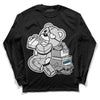 Dunk Low ‘Pure Platinum’ DopeSkill Long Sleeve T-Shirt Bear Steals Sneaker Graphic Streetwear - Black