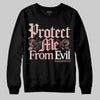 Jordan 40 “Dusty Rose” DopeSkill Sweatshirt Protect Me From Evil Graphic Streetwear - Black