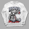 Jordan 4 “Bred Reimagined” DopeSkill Long Sleeve T-Shirt Sick Bear Graphic Streetwear - White 