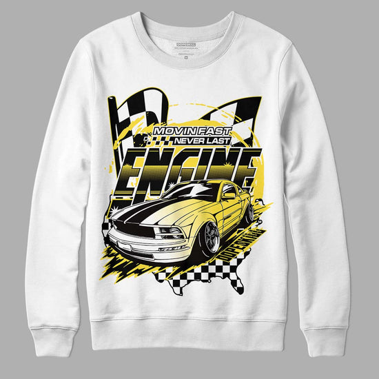 Jordan 11 Low 'Yellow Snakeskin' DopeSkill Sweatshirt ENGINE Tshirt Graphic Streetwear - White