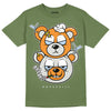 Jordan 5 "Olive" DopeSkill Olive T-Shirt New Double Bear Graphic Streetwear 