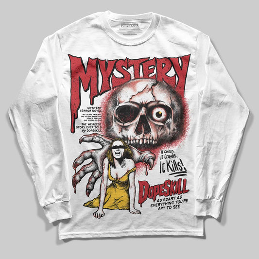 Jordan 14 Retro Ferrari (2025) DopeSkill Long Sleeve T-Shirt Mystery Ghostly Grasp Graphic Streetwear - White 
