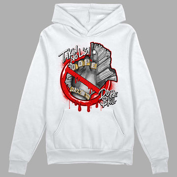 Jordan 4 Retro Red Cement DopeSkill Hoodie Sweatshirt Takin No L's Graphic Streetwear - White