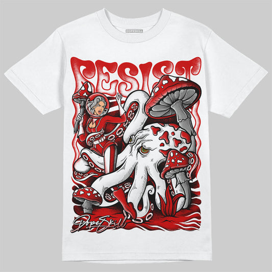 Jordan 1 Retro Low "Black Toe" DopeSkill T-Shirt Resist Graphic Streetwear - White