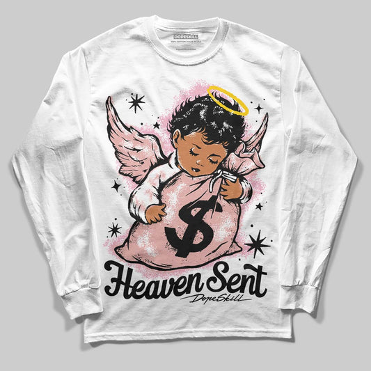 Jordan 1 Low OG “Rust Pink” DopeSkill Long Sleeve T-Shirt Heaven Sent Graphic Streetwear - White