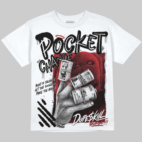 Jordan 11 Retro Low Bred (2025) DopeSkill Oversize Print T-Shirt Pocket Change Graphic Streetwear