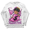 Jordan 4 GS “Hyper Violet” DopeSkill Long Sleeve T-Shirt Heaven Sent Graphic Streetwear - White