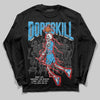 Jordan 1 High OG “UNC” Reimagined DopeSkill Long Sleeve T-Shirt Thunder Dunk Graphic Streetwear - Black