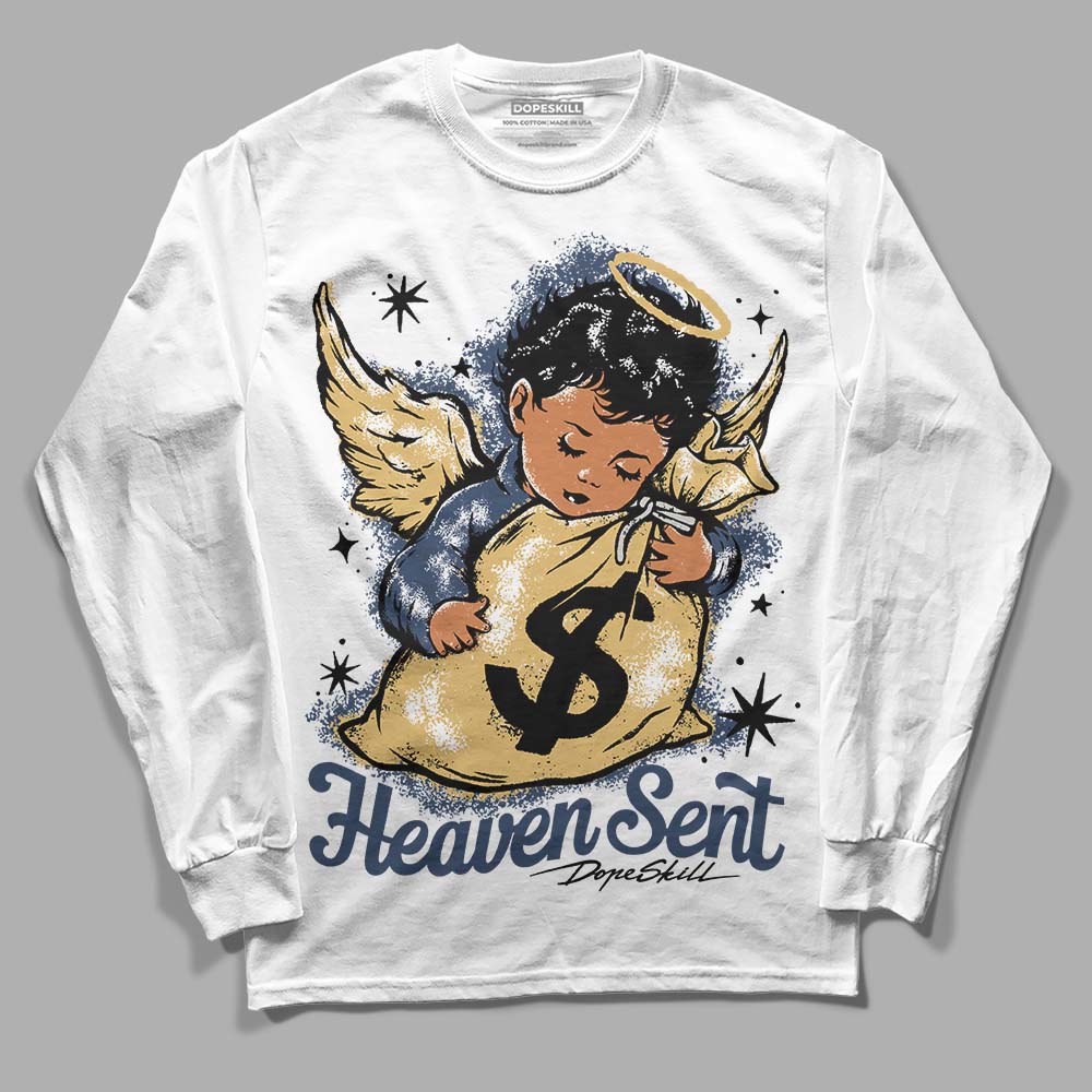 A Ma Maniere x Jordan 5 Dawn “Photon Dust” DopeSkill Long Sleeve T-Shirt Heaven Sent Graphic Streetwear - WHite