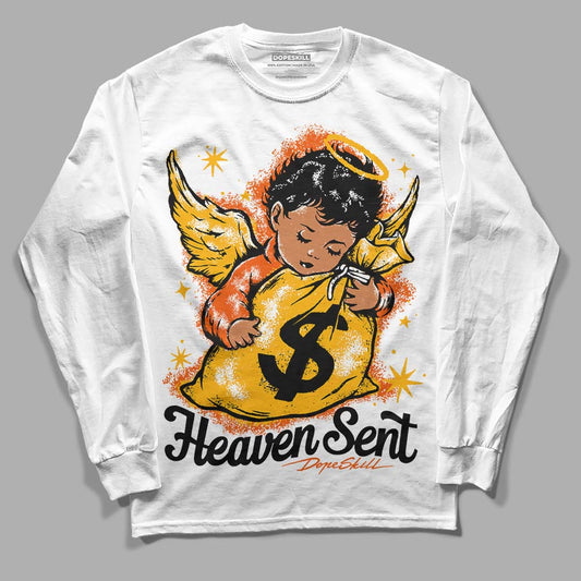 Dunk Low Championship Goldenrod (2021) DopeSkill Long Sleeve T-Shirt Heaven Sent Graphic Streetwear - WHite