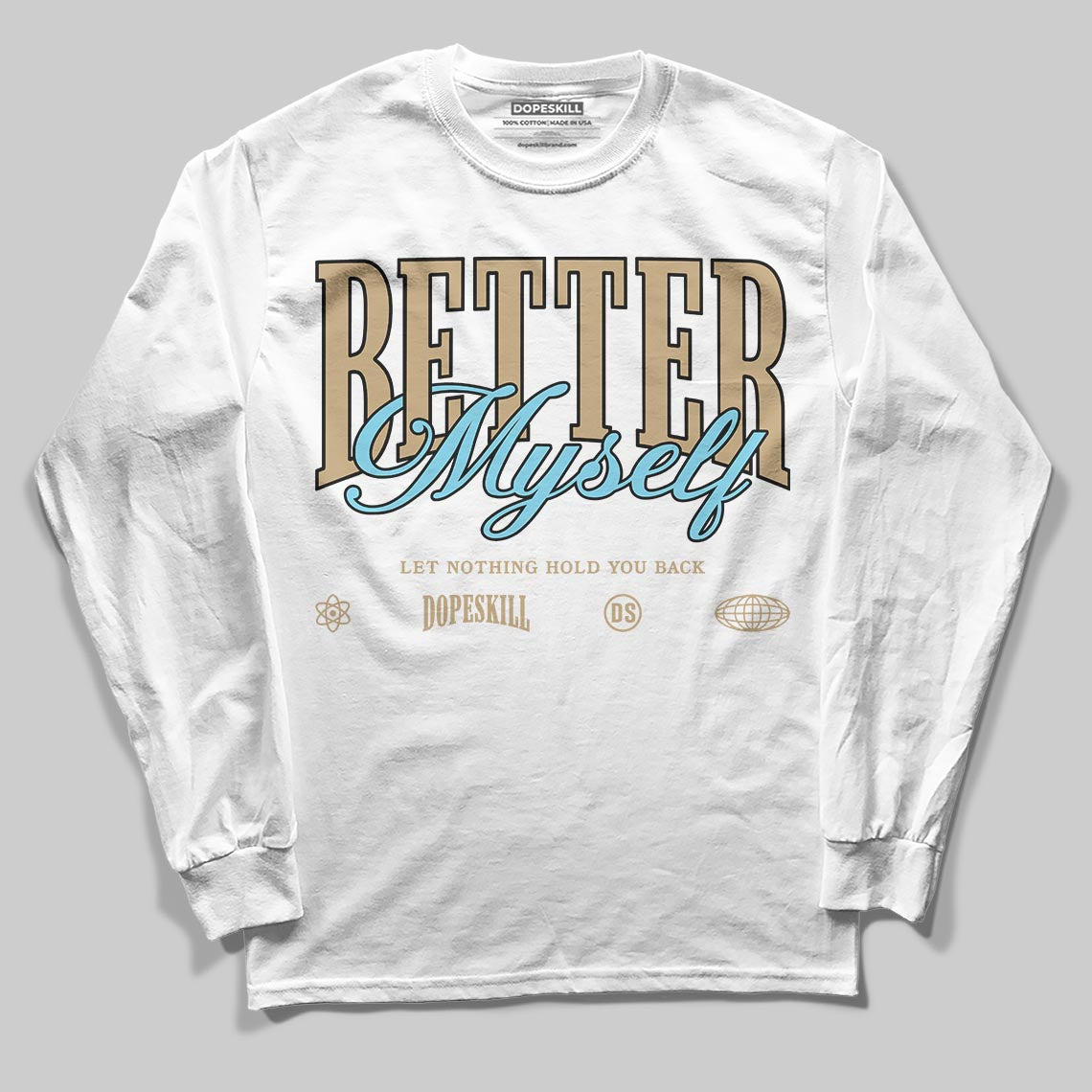 Jordan 11 City Pack “H-Town” DopeSkill Long Sleeve T-Shirt Better Myself Graphic Streetwear - White