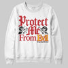 Jordan 14 Retro Ferrari (2025) DopeSkill Sweatshirt Protect Me From Evil Graphic Streetwear - White