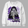 Jordan 3 Dark Iris DopeSkill Sweatshirt NPC Graphic Streetwear - White