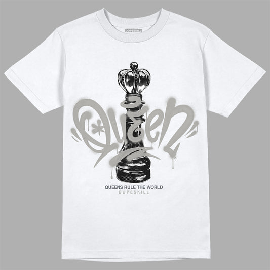 Jordan 6 Retro Cool Grey DopeSkill T-Shirt Queen Chess Graphic Streetwear - White