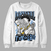 Jordan 5 Retro University Blue DopeSkill Sweatshirt Sorry I've Been Trappin Graphic Streetwear - White