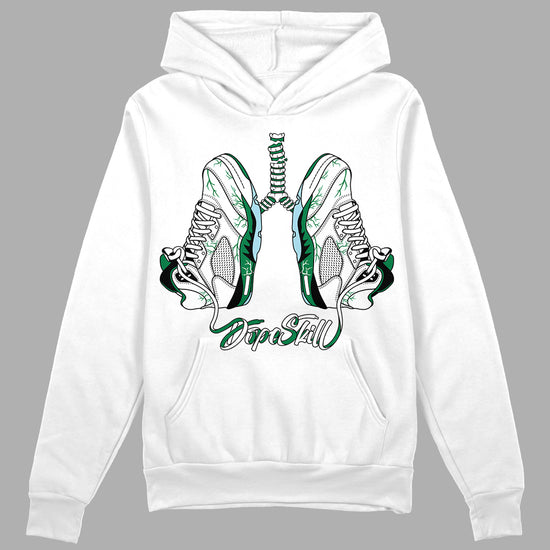 Jordan 5 “Lucky Green” DopeSkill Hoodie Sweatshirt Breathe Graphic Streetwear - White