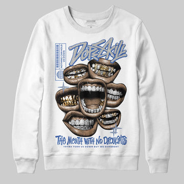 Jordan 3 “Lucky Shorts” DopeSkill Sweatshirt The Mouth With No Droughts Graphic Streetwear - White
