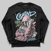 Jordan 4 Retro Valentine's Day (2026) (GS) DopeSkill Long Sleeve T-Shirt Grind Pray Graphic Streetwear - Black