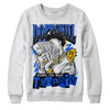 Royal Blue Sneakers DopeSkill Sweatshirt Sorry I've Been Trappin Graphic Streetwear - White