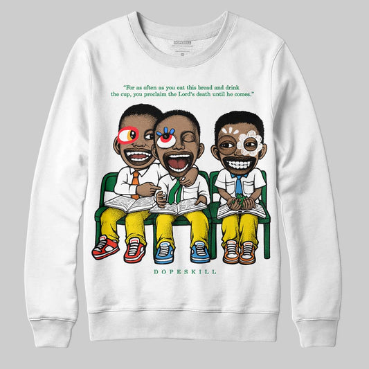 Dunk Low Reverse Brazil DopeSkill Sweatshirt First Sunday Graphic Streetwear - White