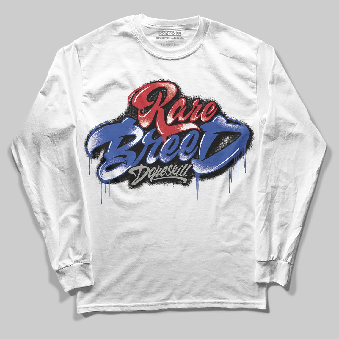 Jordan 4 “Rare Air” DopeSkill Long Sleeve T-Shirt Rare Breed Type Graphic Streetwear - White