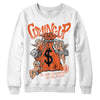 Jordan 3 Georgia Peach DopeSkill Sweatshirt Money Bag Coming Up Graphic Streetwear - White