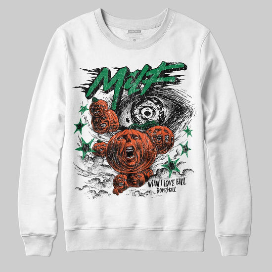 Jordan 5 “Lucky Green” DopeSkill Sweatshirt MILF Graphic Streetwear - White 