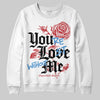 Jordan 1 Low OG "Chicago" DopeSkill Sweatshirt You’re Lost Without Me Graphic Streetwear - WHite