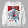 Jordan 1 Retro Low "Black Toe" DopeSkill Sweatshirt Thunder Dunk Graphic Streetwear - White