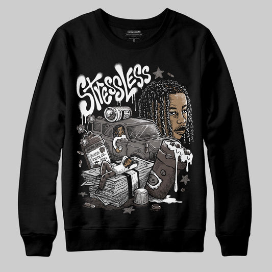 Jordan 4 Retro Cave Stone DopeSkill Sweatshirt Stressless Graphic Streetwear - Black