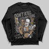 Jordan 4 Retro Cave Stone DopeSkill Long Sleeve T-Shirt Don't Kill My Vibe Graphic Streetwear - Black